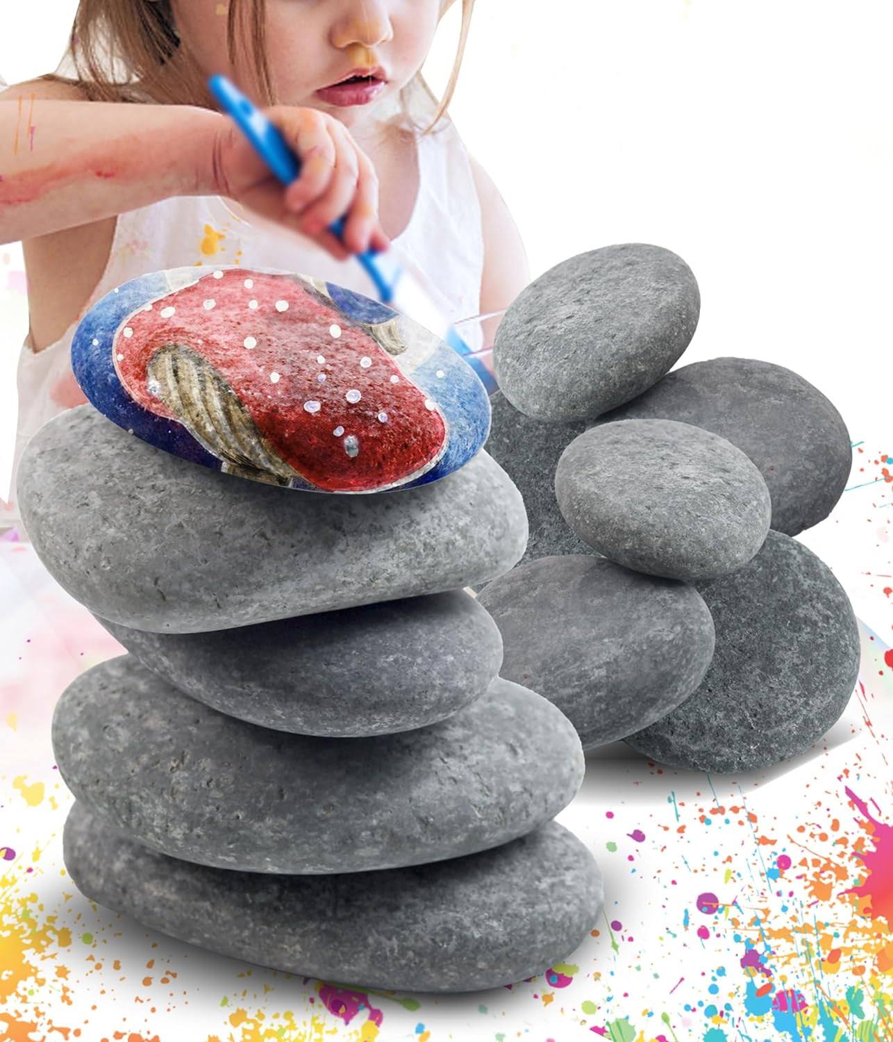 "Color Your World with Our 5-Piece River Rock Painting Set