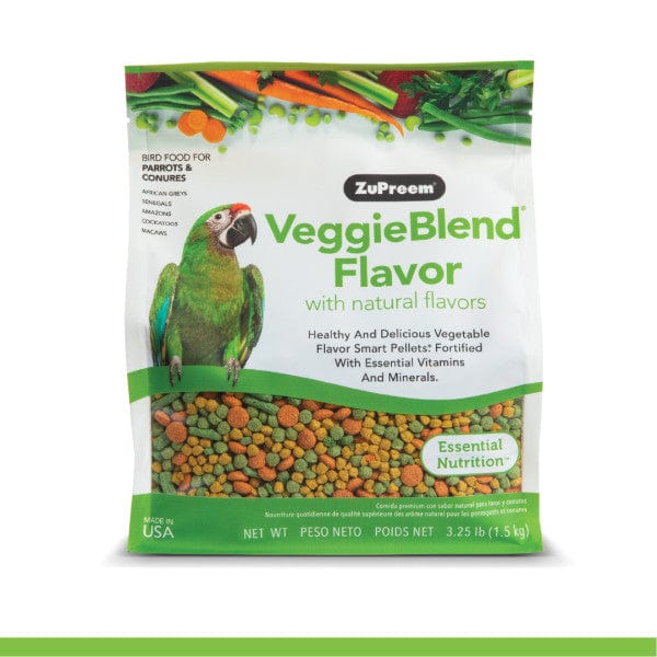 ZuPreem VeggieBlend Bird Food, Parrots & Conures